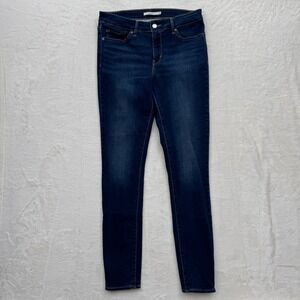 Levi's Jeans Womens 29 Dark Blue 711 Skinny Mid Rise Stretch Denim Pants